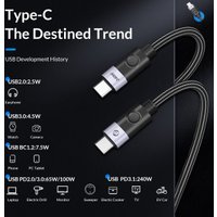 Кабель Orico CC240-40 USB Type-C - USB Type-C (1 м, черный) в Бобруйске