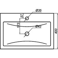 Умывальник Toppus Art 60 0303.011