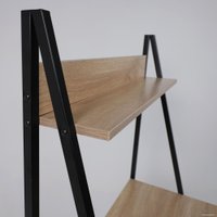 Стол AksHome Shape (светлый дуб/черный металл)