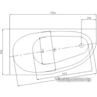 Ванна Aquatek Дива 150x90 (с каркасом и экраном, левая)