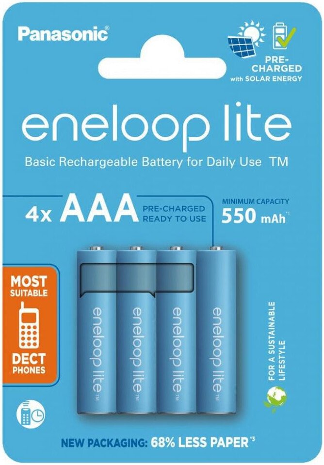 Аккумулятор Panasonic Eneloop Lite AAA BK-4LCCE/4CP (4 шт)