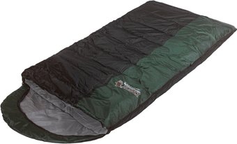 Спальный мешок Indiana Traveller (правая молния, зеленый/черный)