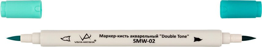 

Маркер художественный Vista-Artista Double Tone SMW-02 (08 аквамарин)