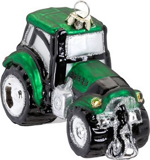 

Елочная игрушка Inge's Christmas Figural Glass Ornaments Трактор 64313H600