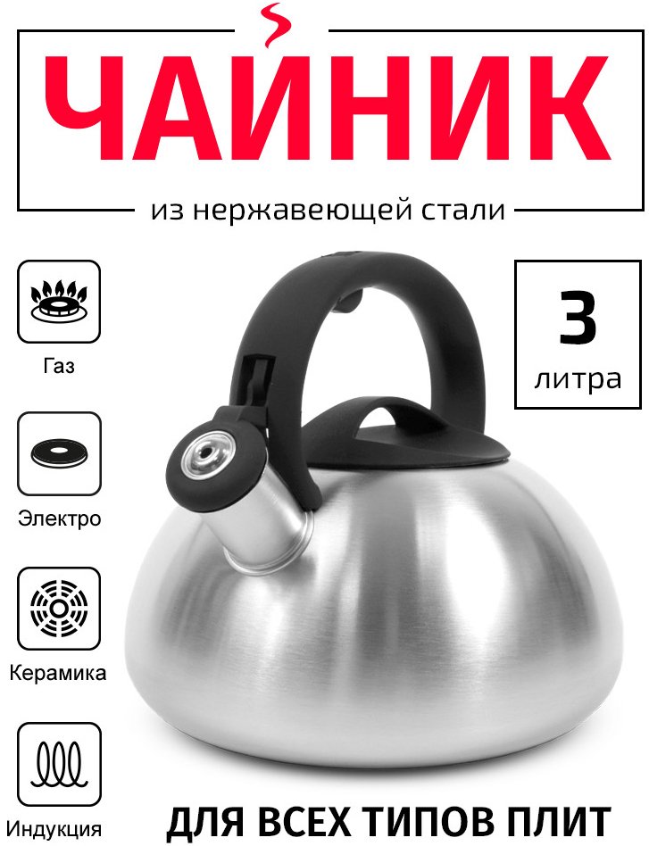 

Чайник со свистком TimA WTK059