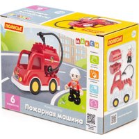Конструктор Полесье Макси Пожарная машина 10821