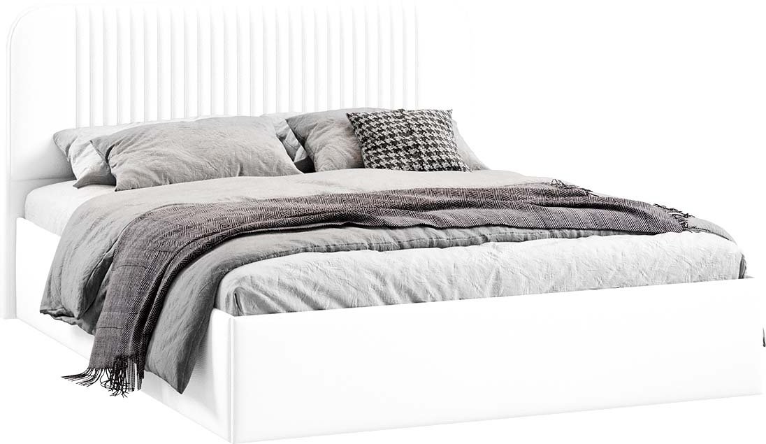 

Кровать Трия Тиффани Тип 1 c ПМ 160x200 (Экокожа Polo White)