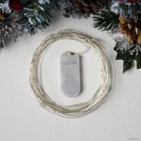 Новогодняя гирлянда Luazon Нить 5 м роса 2433893 (белый)