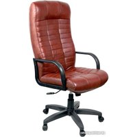 Офисное кресло Деловая обстановка Атлант Стандарт кожа люкс (мадрас 2012 коньяк)