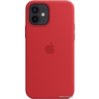 Чехол для телефона Apple MagSafe Silicone Case для iPhone 12/12 Pro (красный)