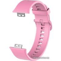 Ремешок KST силиконовый для Huawei Watch FIT (розовый)
