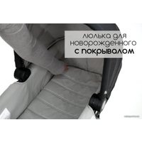 Универсальная коляска Lorelli Patrizia (2 в 1, light grey)