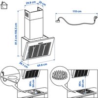 Кухонная вытяжка Ikea BEMOTA 903.893.36 (нержавеющая сталь)