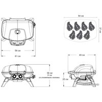 Портативный газовый гриль Napoleon TravelQ 285-1