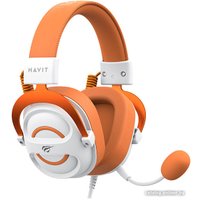 Наушники Havit Gamenote H2002e (белый/оранжевый)