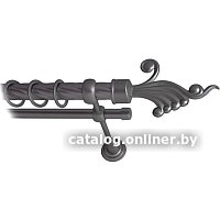 Карниз для штор Lm Decor Кения 023 2р витой (антрацит, 4м)
