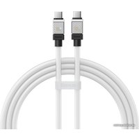 Кабель Baseus CoolPlay Series USB Type-C - USB Type-C (1 м, белый)