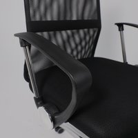 Офисное кресло AksHome Aria (ткань/сетка/экокожа, черный)