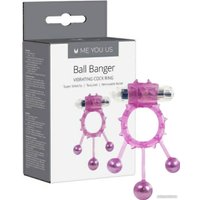 Виброкольцо ABS Holding Ball Banger Me You Us с вибропулей и метал. шариками 32006PU