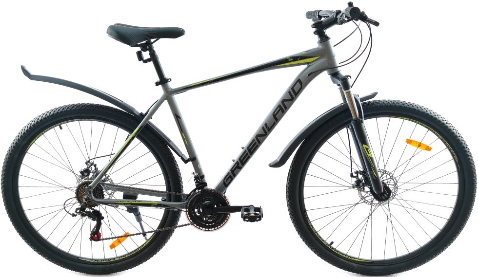 

Велосипед Greenland Ocean 27.5 р.17 2025 (серый/зеленый)