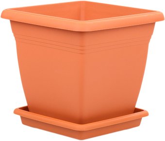 Кашпо Serinova Villa №4 с поддоном 20-VKS408101-200100 (терракотовый)
