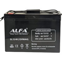 Тяговый аккумулятор ALFA 12V-90Ah(C20) L+ (90 А·ч)