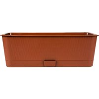 Вазон 5 Plast Прованс Балконный ящик (6 л, терракотовый, с подставкой)