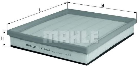 

Воздушный фильтр Mahle Knecht LX1474
