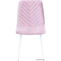 Стул AksHome Violin (пыльная роза велюр/белый)