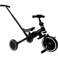 Беговел-велосипед Bubago Flint BG-FPY-109-10 с ручкой (черный/белый)