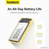 Внешний аккумулятор Baseus MagPro Magnetic Bracket Wireless Fast-Charging Power Bank 20W 5000mAh (желтый)