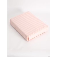 Евро комплект постельного белья Loon Stripe (евро, наволочки 70х70, розовый)