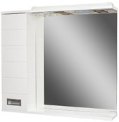 Шкаф с зеркалом Cube 80 (левый)
