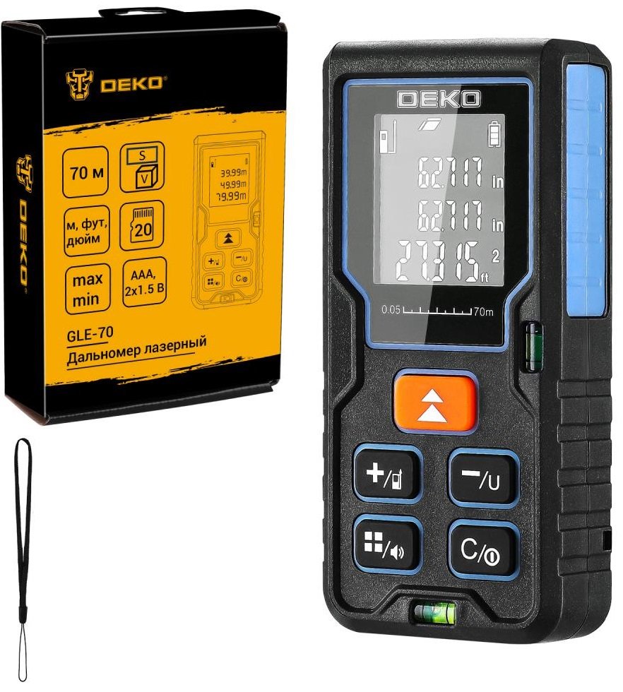 

Лазерный дальномер Deko GLE-70