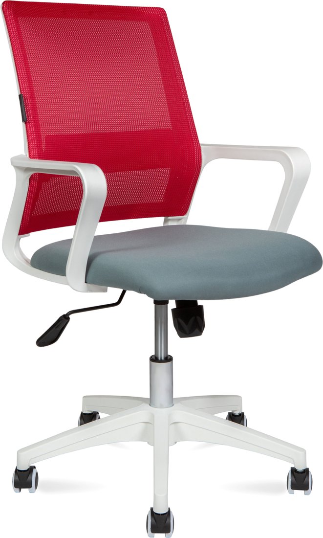 

Офисное кресло Norden Бит LB 815BW-AF08-T58 (белый/красный/темно-серый)