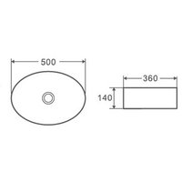 Умывальник D&K Matrix DT1390316 (белый)