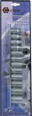 Набор трещотка с головками Stab TK18516 (12 предметов)