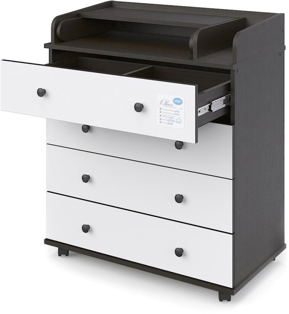 

Детский комод Атон Мебель Орион 804 Oliver ЛДСП (венге/белый)