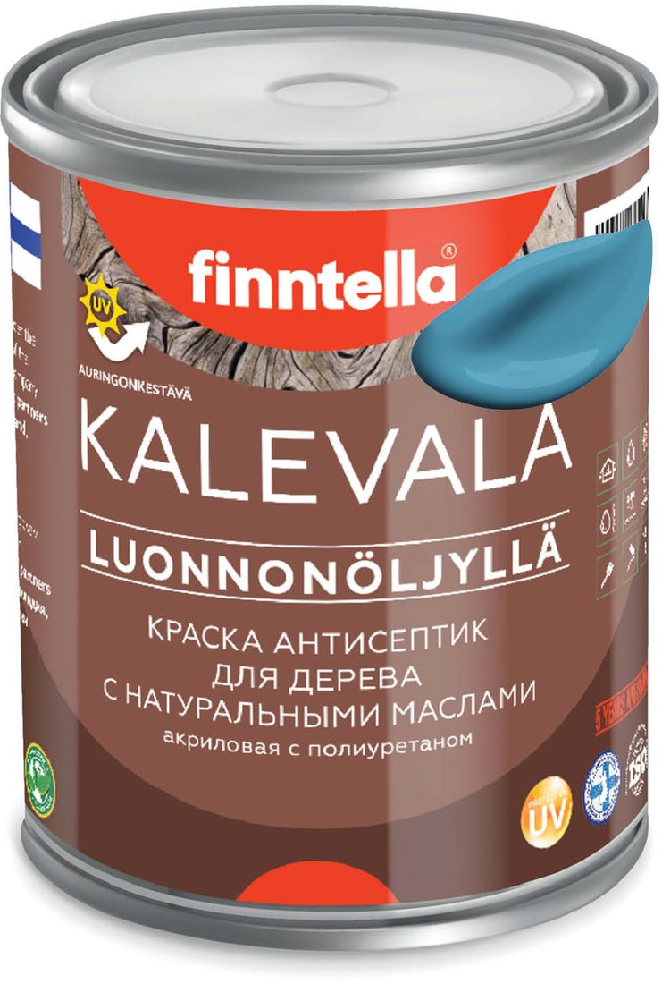 

Краска Finntella Kalevala Aihio F-13-1-1-FL015 0.9 л (голубой)