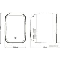 Бьюти-холодильник Meyvel MB-04HC2W