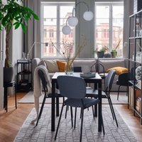 Кухонный стол Ikea Вангста/Карл-Ян 893.887.62 (черный/темно-коричневый/темно-серый)