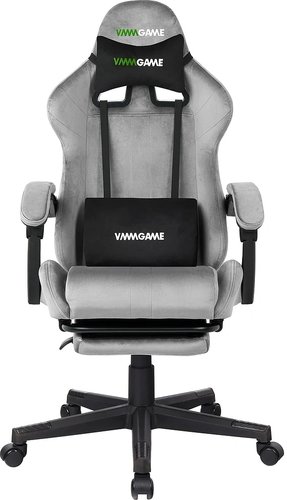 Игровое (геймерское) кресло VMMGame Throne OT-B31-VRGY (велюр серый)