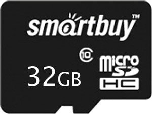 

Карта памяти SmartBuy microSDHC (Class 10) 32GB (SB32GBSDCL10-00)