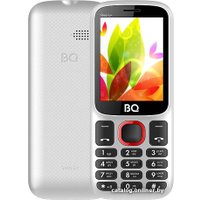 Кнопочный телефон BQ BQ-2440 Step L+ (белый/красный)