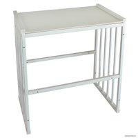 Кроватка-трансформер Indigo Simple 7 в 1 Поперечный маятник (белый)