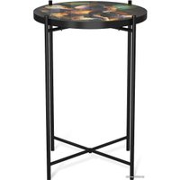 Журнальный столик Sheffilton SHT-CT8-3 (ночной цветок/черный муар)