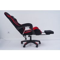 Игровое (геймерское) кресло Calviano 1584 (велюр, черный/красный)