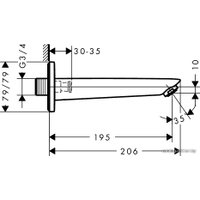 Излив Hansgrohe Logis [71410000]