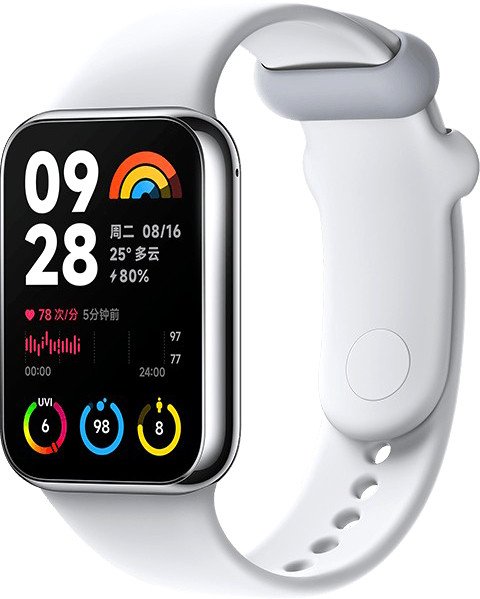

Фитнес-браслет Xiaomi Smart Band 8 Pro (серый, с белым силиконовым ремешком, международная версия)