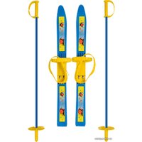 Лыжи Цикл Олимпик-Спорт Снегири 66 см с палками 75 см